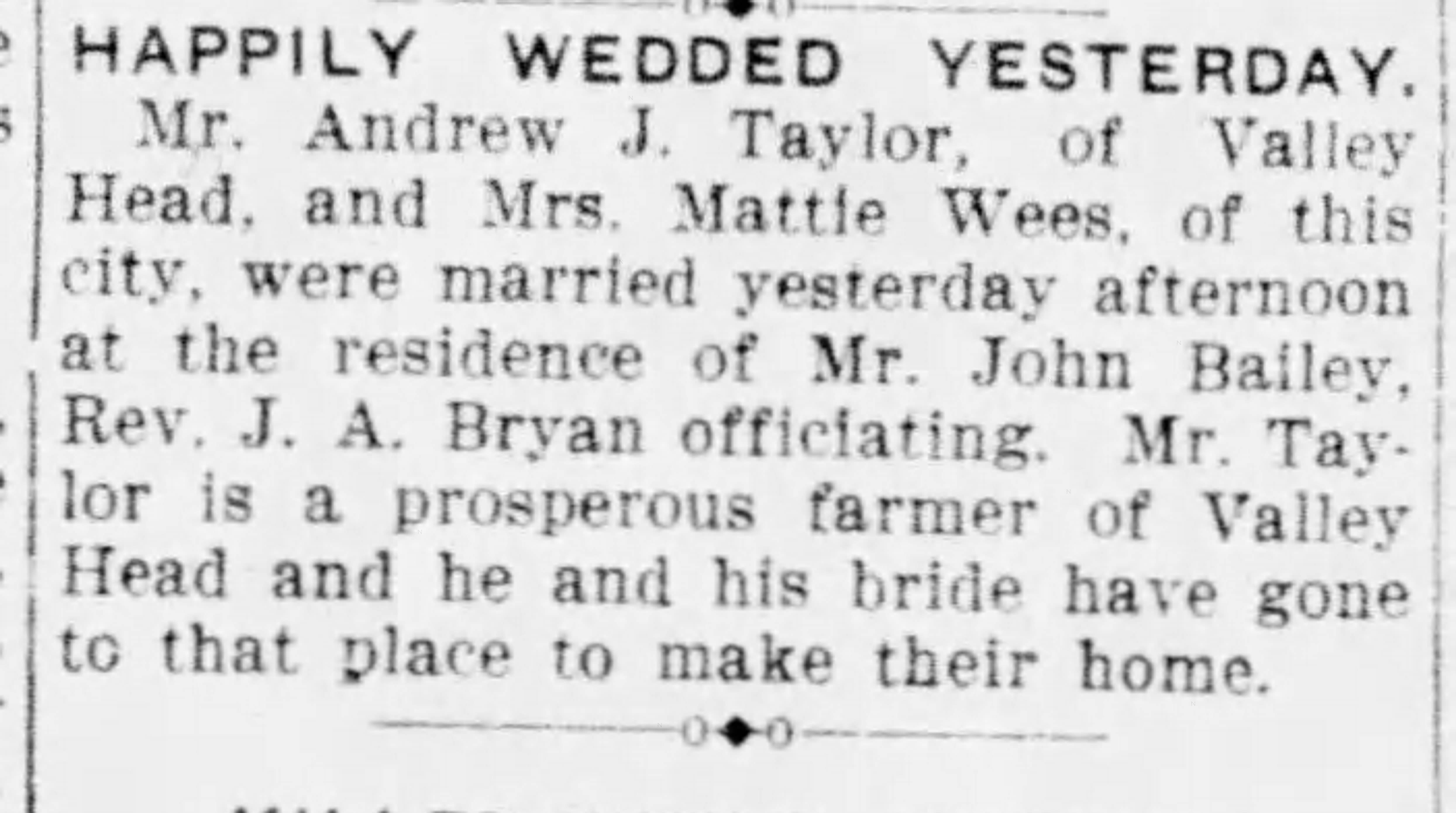 Andrew J. Taylor-Mattie Wees